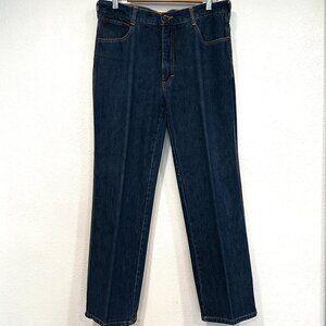 GAP Mens Jeans Straight Leg Dark Blue Wash EUC Size 36x30 Measurements are 34x29